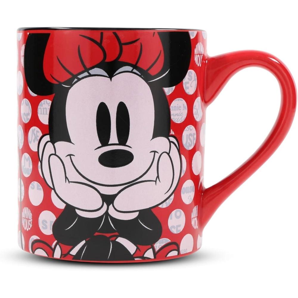 imageSilver Buffalo Disney Micky Minnie Heart Glitter Ceramic Coffee Mug 14 OuncesMinnie Mouse Dots