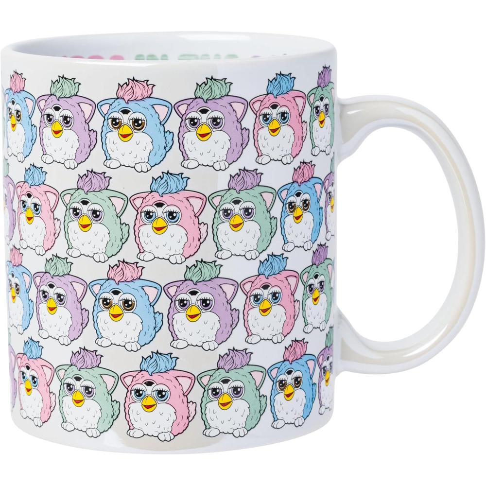 imageSilver Buffalo Furby Pastel Pattern Pearlescent 20oz Ceramic MugMulticolor
