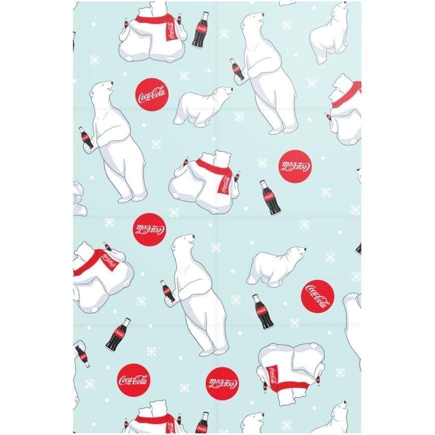 imageSilver Buffalo IT 12 Count Horror Printed Wrapping Paper Featuring Pennywise 20quot x 30quotCocaCola Polar Bear