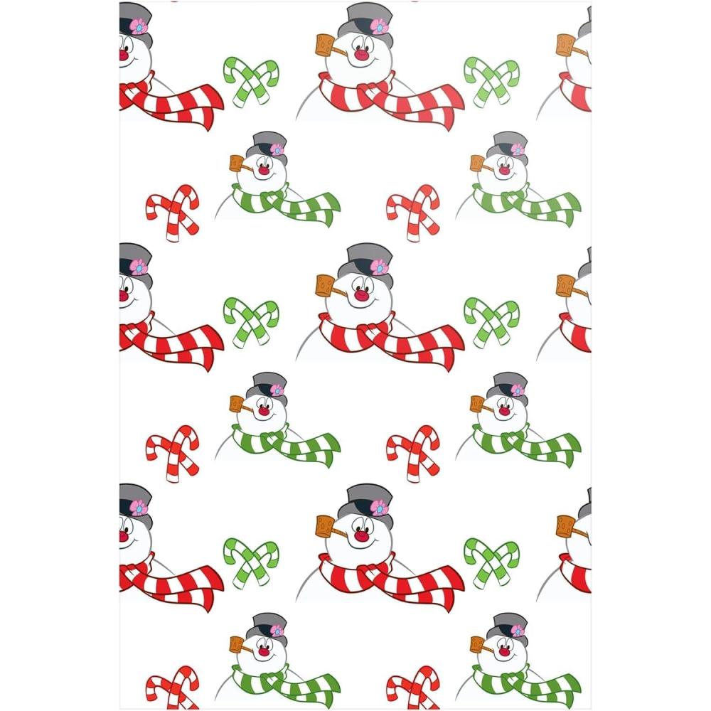 imageSilver Buffalo IT 12 Count Horror Printed Wrapping Paper Featuring Pennywise 20quot x 30quotFrosty the Snowman Candy Cane