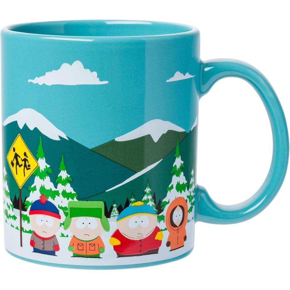 imageSilver Buffalo South Park Bus Stop Ceramic Mug 20 Ounces