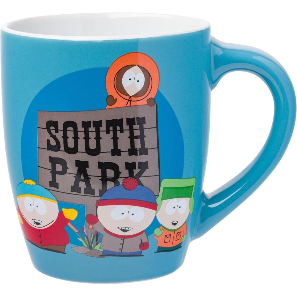 imageSilver Buffalo South Park Kids and Logo Jumbo Curved Ceramic Mug25 Ounces