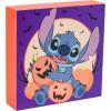Silver Buffalo Disney Lilo and Stitch Halloween Glitter Box Wall Sign Featuring Stitch, 6″ x 6″ x 1.5″