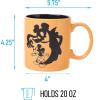 Silver Buffalo Disney Mickey Mouse Halloween Spooky Ghost Shadow Wax Resist Ceramic Mug, 20 Ounces