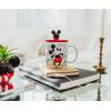 Silver Buffalo Disney Micky Minnie Heart Glitter Ceramic Coffee Mug, 14 Ounces(Mickey Mouse Heritage Sketch)