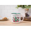 Silver Buffalo Disney Micky Minnie Heart Glitter Ceramic Coffee Mug, 14 Ounces(Mickey and Minnie Merry Christmas)