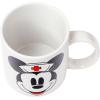 Silver Buffalo Disney Micky Minnie Heart Glitter Ceramic Coffee Mug, 14 Ounces(Minnie Mouse Best Nurse)