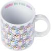 Silver Buffalo Furby Pastel Pattern Pearlescent 20oz Ceramic Mug(Multicolor)
