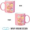 Silver Buffalo Furby Pastel Pattern Pearlescent 20oz Ceramic Mug(Pink/Multi)