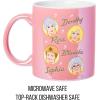 Silver Buffalo Furby Pastel Pattern Pearlescent 20oz Ceramic Mug(Pink/Multi)