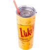 Silver Buffalo Gilmore Girls Double Walled Stainless Steel Tumbler with Straw Featuring Luke’s Logo, 22 Ounces