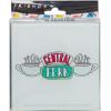 Silver Buffalo Gilmore Girls ‘Luke’s Diner’ Table Glass Coaster Set of 4(Central Perk Doodle Logo 4-piece Glass)
