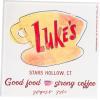 Silver Buffalo Gilmore Girls ‘Luke’s Diner’ Table Glass Coaster Set of 4(Gilmore Girls Lukes)