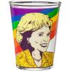 Silver Buffalo Golden Girls Rainbow Grid 4-Pack Mini Glass Set, 1.5 Ounces, Multicolor (GOL64064)(Rainbow Grid)