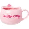 Silver Buffalo Hello Kitty Pink Face And Bow Ceramic 3D Sculpted Mug Limited Edition