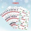 Silver Buffalo IT 12 Count Horror Printed Wrapping Paper Featuring Pennywise, 20″ x 30″(Frosty the Snowman Candy Cane)