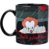 Silver Buffalo IT “You’ll float too” Glitter Ceramic Mug Featuring Pennywise, 20 Ounces