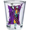 Silver Buffalo Nightmare Before Christmas Jack and Sally Geo Patterns 4pc 1.5oz Mini Glass Set
