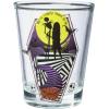 Silver Buffalo Nightmare Before Christmas Jack and Sally Geo Patterns 4pc 1.5oz Mini Glass Set