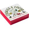 Silver Buffalo Peanuts “Cookies And Cocoa” Glitter Box Wall Sign Featuring Snoopy, 6″ x 6″ x 1.5″