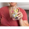 Silver Buffalo Peanuts Featuring Charlie Brown, Snoopy, Woodstock, Lucy, and Linus 4 Pack Pint Can Glass Set, 16 Ounces(Spongebob Squarepants Characters)