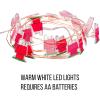 Silver Buffalo Peanuts Snoopy 20ct Decorative String Lights, 7 Feet Long, Warm White LED(Peanuts Snoopy)