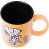 Silver Buffalo Peanuts Snoopy Woodstock Mummy Wax Resist 20oz Ceramic Mug(Orange/Multi)