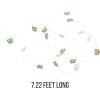Silver Buffalo Sanrio Hello Kitty Strawberry Dress 20ct Decorative String Lights, 7 Feet Long, Battery Powered (2 AA Batteries Included), Cool White LED, Indoor Use Only(My Melody LED Neon Light)