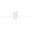 Silver Buffalo Sanrio Hello Kitty Strawberry Dress 20ct Decorative String Lights, 7 Feet Long, Battery Powered (2 AA Batteries Included), Cool White LED, Indoor Use Only(Hello Kitty Face With Pink Bow)
