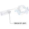 Silver Buffalo Sanrio Hello Kitty Strawberry Dress 20ct Decorative String Lights, 7 Feet Long, Battery Powered (2 AA Batteries Included), Cool White LED, Indoor Use Only(Kuromi)