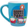 Silver Buffalo South Park Kids and Logo Jumbo Curved Ceramic Mug,25 Ounces