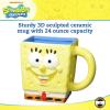 Silver Buffalo SpongeBob SquarePants 3D Sculpted Ceramic Mug, 20 Ounces(SpongeBob)