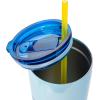 Silver Buffalo Spongebob Squarepants Happy Jazz Hands Double Walled Stainless Steel Tumbler with Straw, 22 Ounces