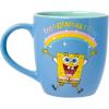 Silver Buffalo Spongebob Squarepants Rainbow Imagination Ceramic Coffee Mug, 18 Ounces
