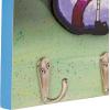 Silver Buffalo Spongebob Squarepants Wall Art with Key Hooks, 8” x 10”