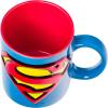 Silver Buffalo Superman Logo Icon Embossed Foil 20oz Ceramic Mug