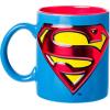 Silver Buffalo Superman Logo Icon Embossed Foil 20oz Ceramic Mug