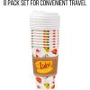 Silver Buffalo The Office Dunder Mifflin 8pk Paper Travel Disposable Cups with Lid, 16 Ounces(Gilmore Girls)