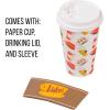 Silver Buffalo The Office Dunder Mifflin 8pk Paper Travel Disposable Cups with Lid, 16 Ounces(Gilmore Girls)