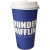 Silver Buffalo The Office Dunder Mifflin 8pk Paper Travel Disposable Cups with Lid, 16 Ounces(The Office)