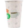 Silver Buffalo The Office Dunder Mifflin 8pk Paper Travel Disposable Cups with Lid, 16 Ounces(White)