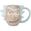 Silver Buffalo Cartoon Network’s Rick and Morty’s Rick Face Ceramic 3D Sculpted Mug, 20-Ounce, Gray