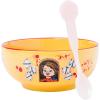 Silver Buffalo Chucky “He Wants You As a Best Friend” Ceramic Bowl with Color Changing Spoon, 28 Ounces
