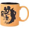 Silver Buffalo Disney Mickey Mouse Halloween Spooky Ghost Shadow Wax Resist Ceramic Mug, 20 Ounces