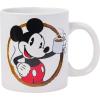 Silver Buffalo Disney Micky Minnie Heart Glitter Ceramic Coffee Mug, 14 Ounces(Brewtiful Morning)