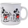 Silver Buffalo Disney Micky Minnie Heart Glitter Ceramic Coffee Mug, 14 Ounces(Mickey Sketch Line Up)