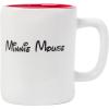 Silver Buffalo Disney Micky Minnie Heart Glitter Ceramic Coffee Mug, 14 Ounces(Minnie Mouse Wax Resist.)