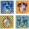 Silver Buffalo Gilmore Girls ‘Luke’s Diner’ Table Glass Coaster Set of 4(Harry Potter Hogwarts Houses 4-piece Glass)