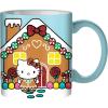 Silver Buffalo Hello Kitty Holiday Gingerbread House Glitter 20oz Ceramic Mug