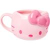 Silver Buffalo Hello Kitty Pink Face And Bow Ceramic 3D Sculpted Mug Limited Edition
